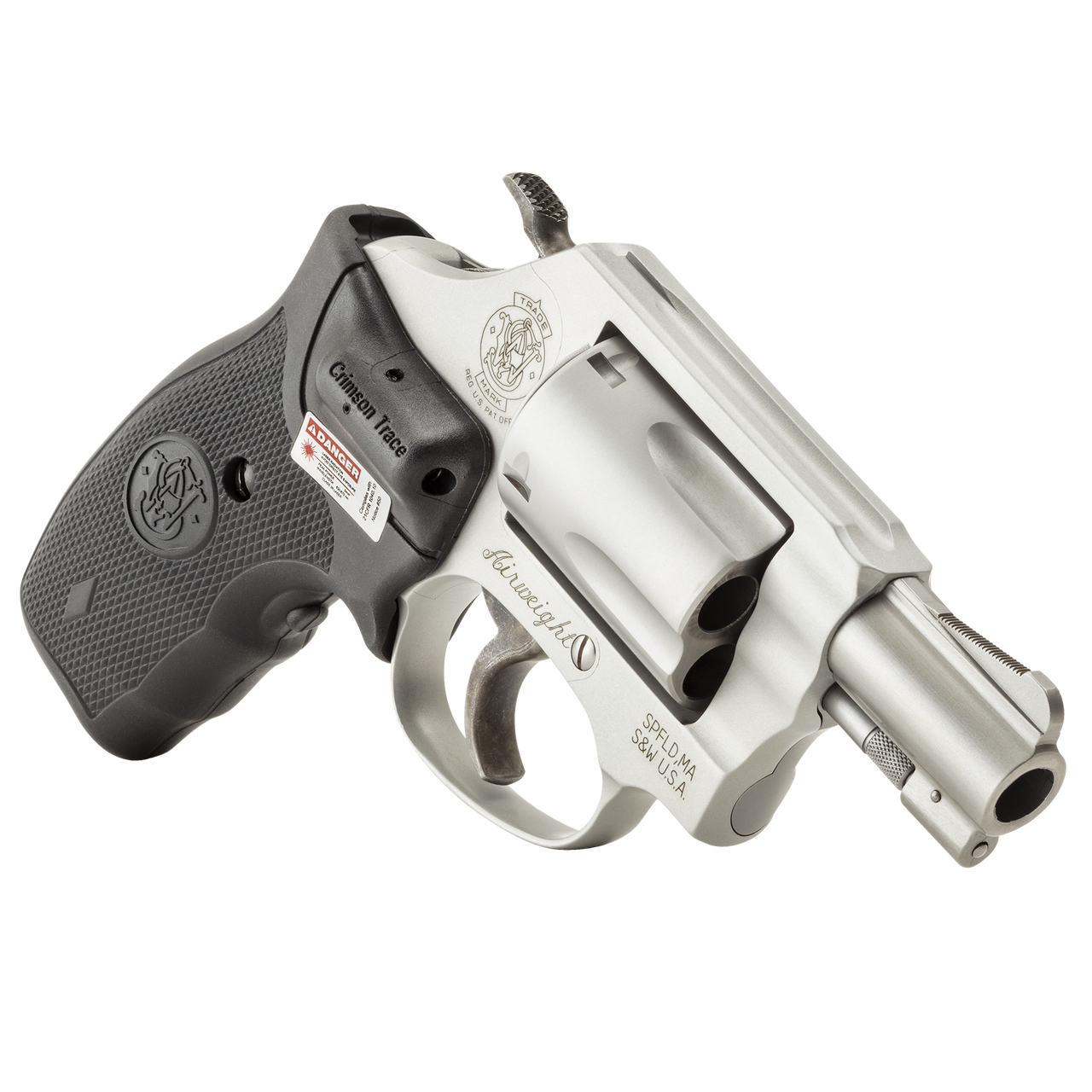 Gunners Firearms LLC  Smith & Wesson Model 637, Double Action, Small  Revolver, 38 Special, 1.875 Barrel, Alloy Frame, Stainless Finish, Laser  Grip, Fixed Sights, 5Rd, Crimson Trace Laser 163052